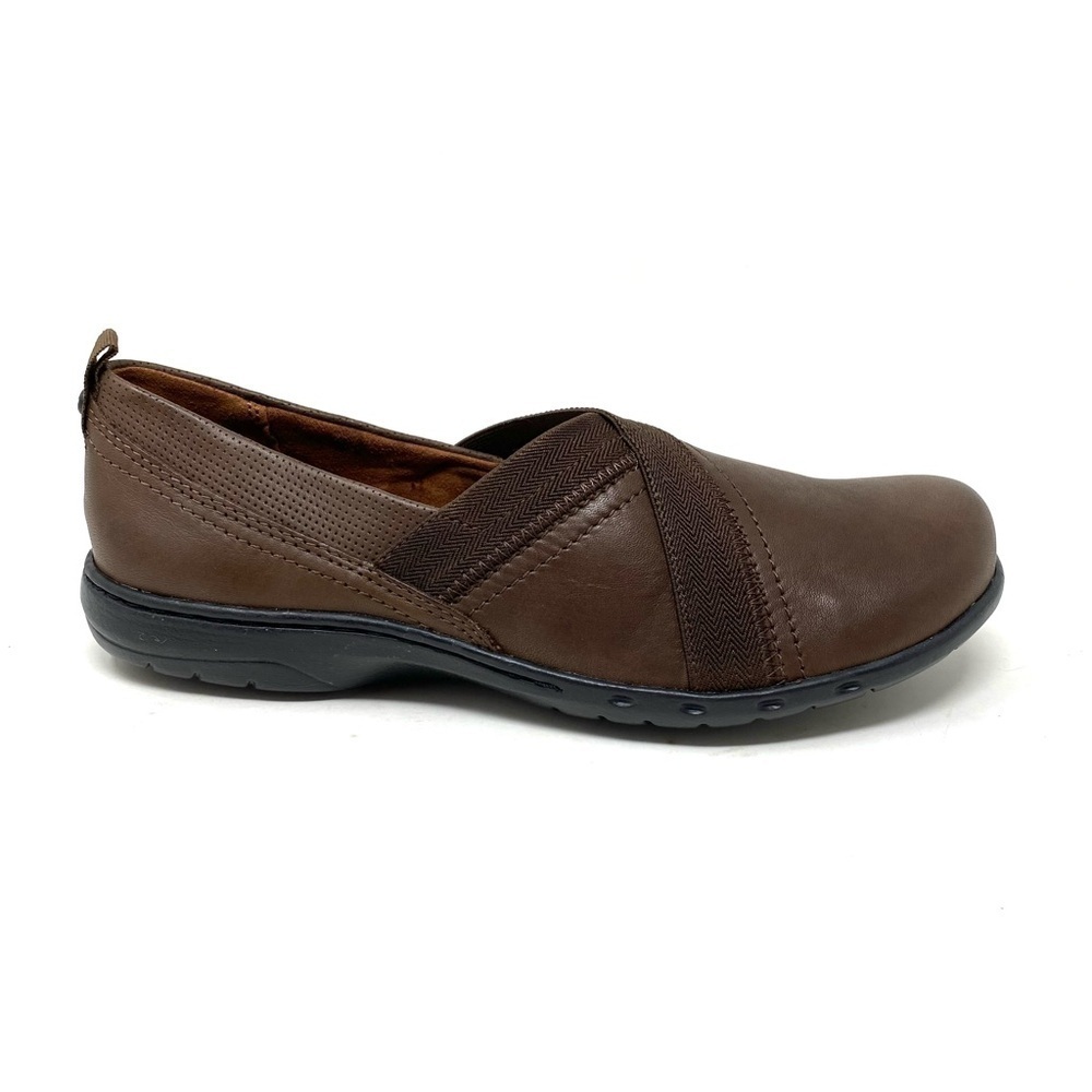 Cobb Hill Penfield Envelope Slip On shoes Brown Leather NARROW CI9278